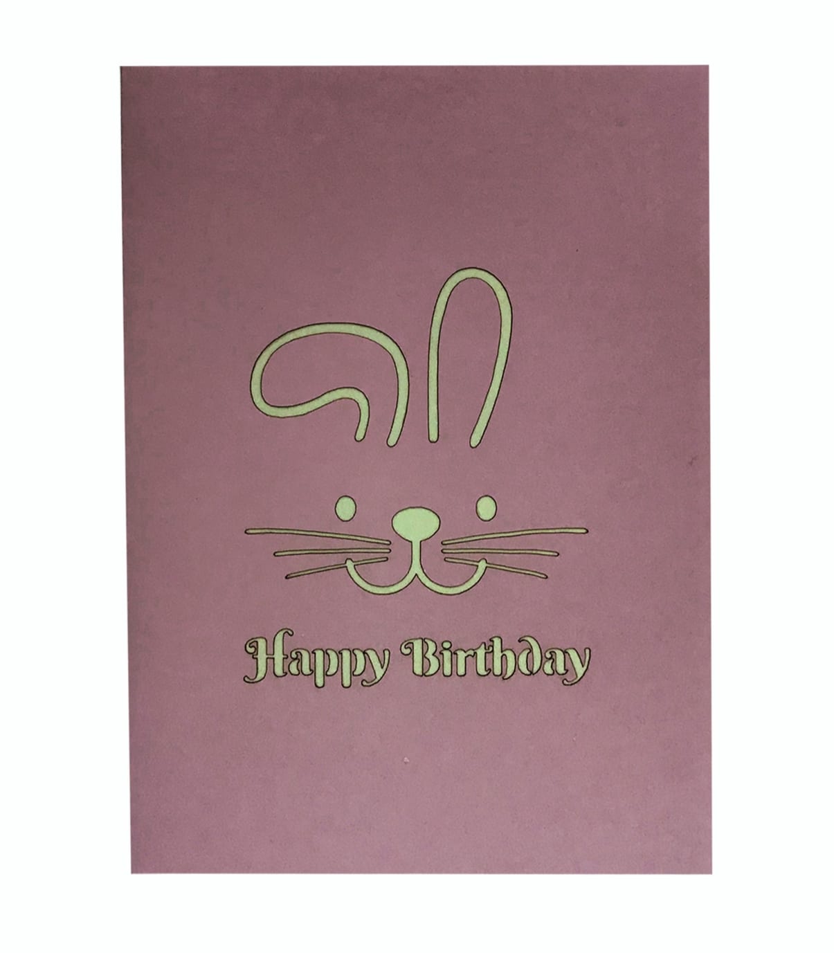 Pink Bunny Greeting Car - Image 2