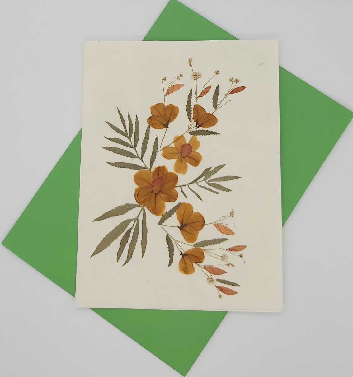 Dried Petal Flower Card 12