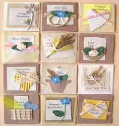 Handmade Mini Gift Cards WGE 34