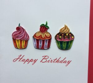 Birthday Muffins Quilling Q7359