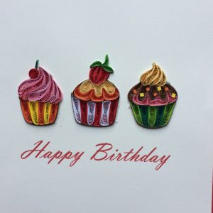 Birthday Muffins Quilling Q7359