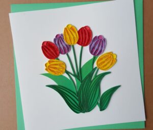 Large Tulips Quilling Q7458