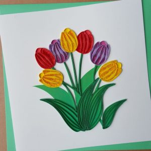 Large Tulips Quilling Q7458