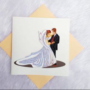Bride and Groom Quilling Q7496