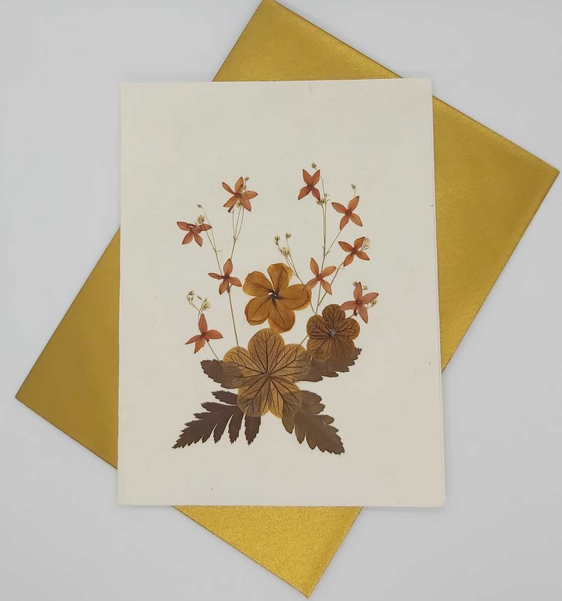 Dried Petal Flower Card 11