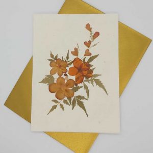 Dried Petal Flower Card 7