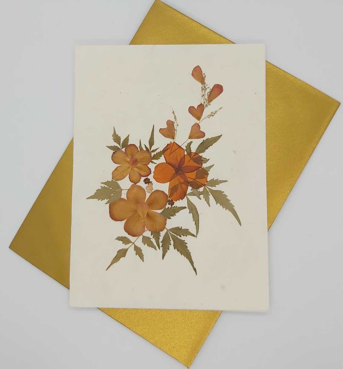 Dried Petal Flower Card 7