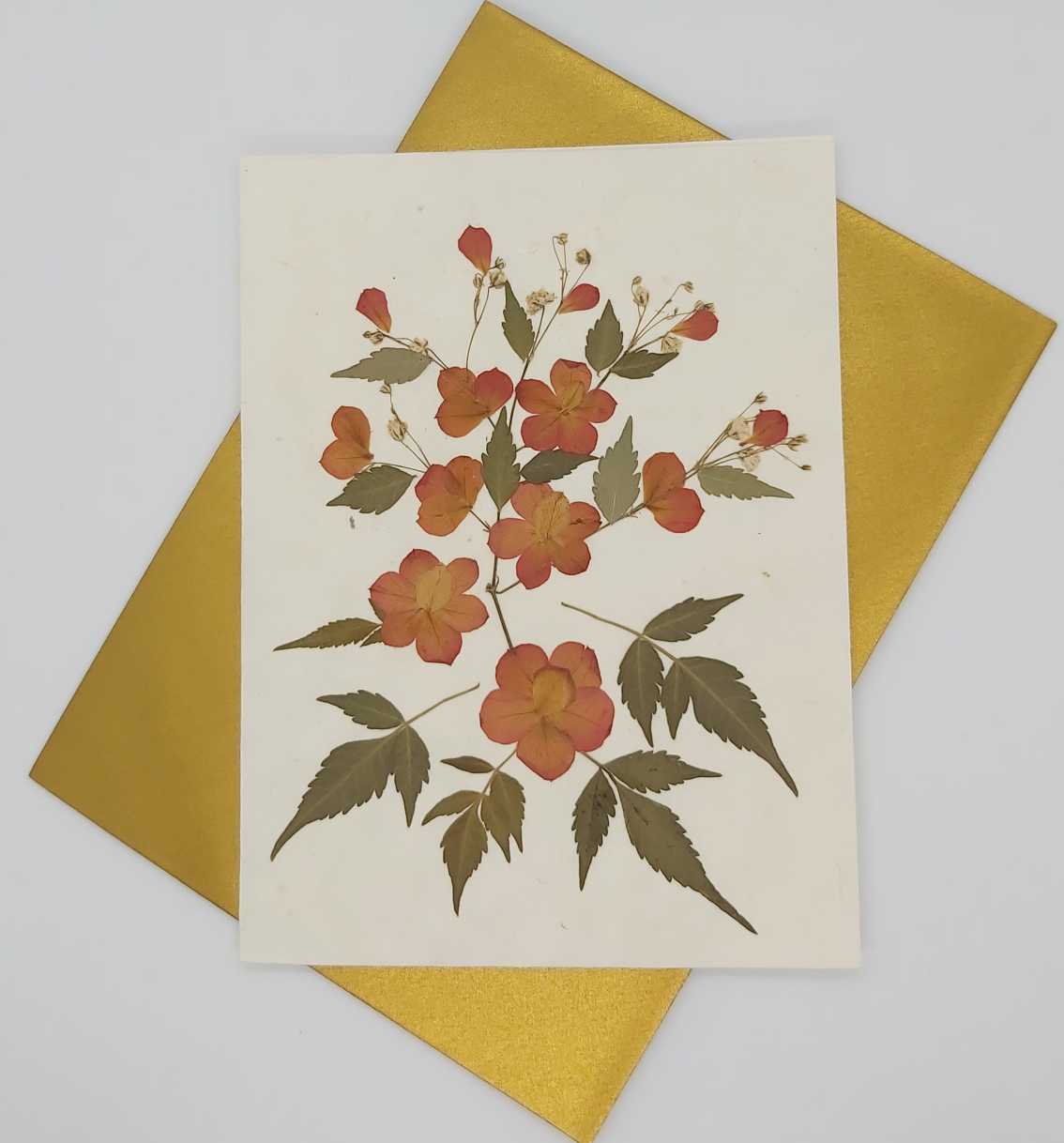 Dried Petal Flower Card 3
