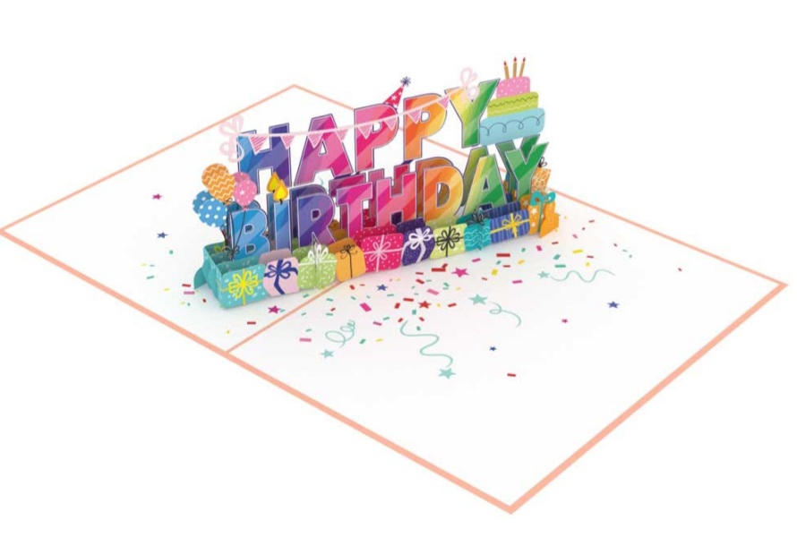 Rainbow Birthday Pop up Card - Image 2