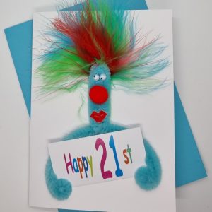 21st Handmade Birthday pipers