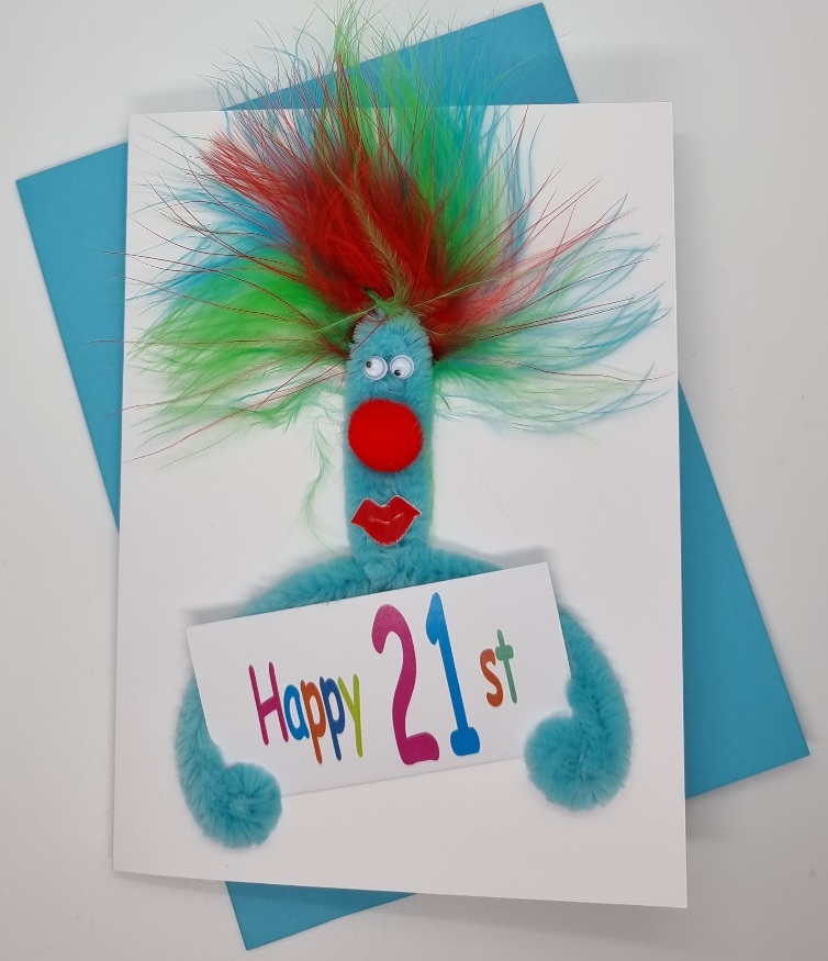 21st Handmade Birthday pipers