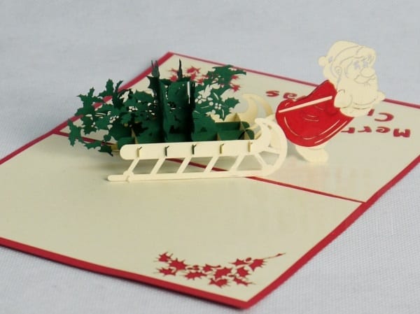 Christmas greeting card with Santa - Image 2