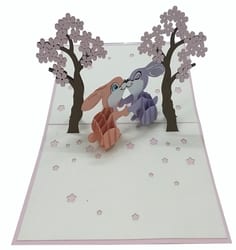 Romantic Bunnies Greeting Card