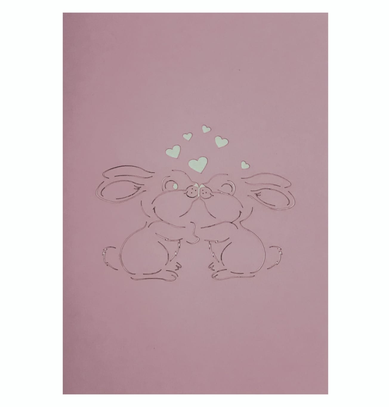 Romantic Bunnies Greeting Card - Image 2