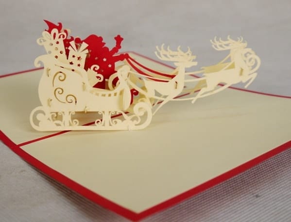 Santa Sleigh Pop Up