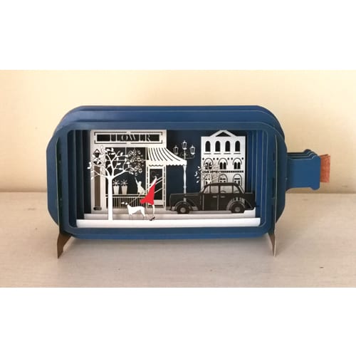 3D Lady in a Bottle Greeting Ca