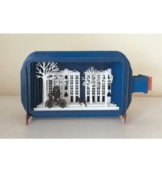 Romance in a Bottle Greeting Card