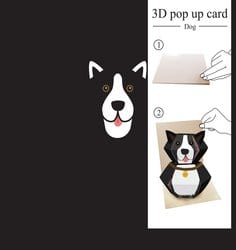 Black Dog Lovers Greeting card