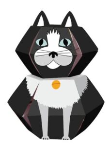 3D Cat Lovers Greeting Card