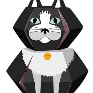 3D Cat Lovers Greeting Card