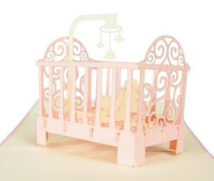 Pink Baby Cot P1684