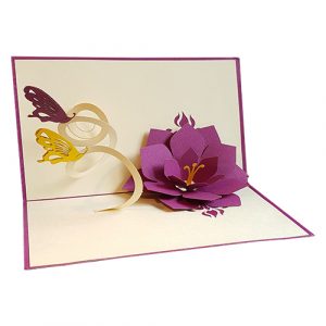 Purple Flower / Papillons P2032