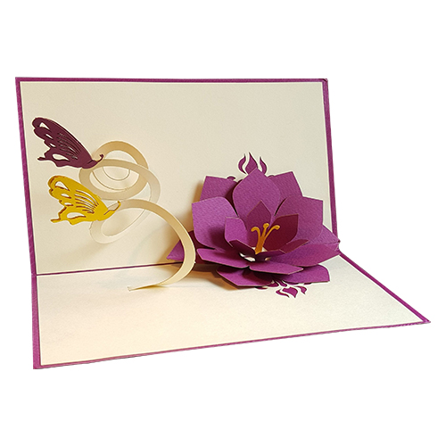 Purple Flower / Papillons P2032