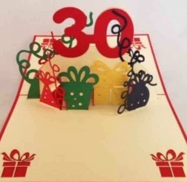 30th Birthday card