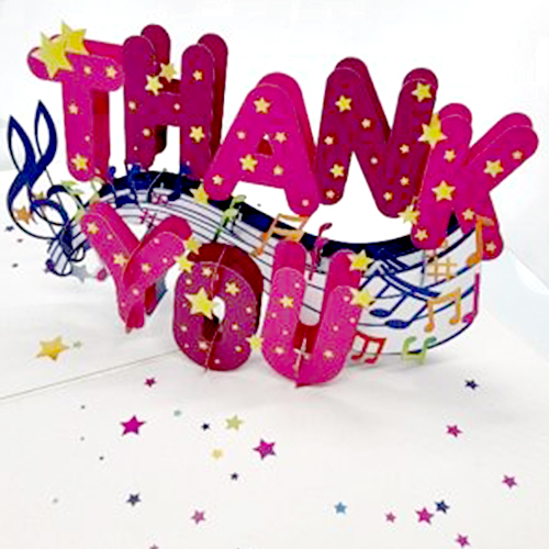 Thank You Pop up Card