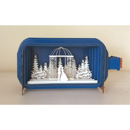 3D Wedding Greeting Card