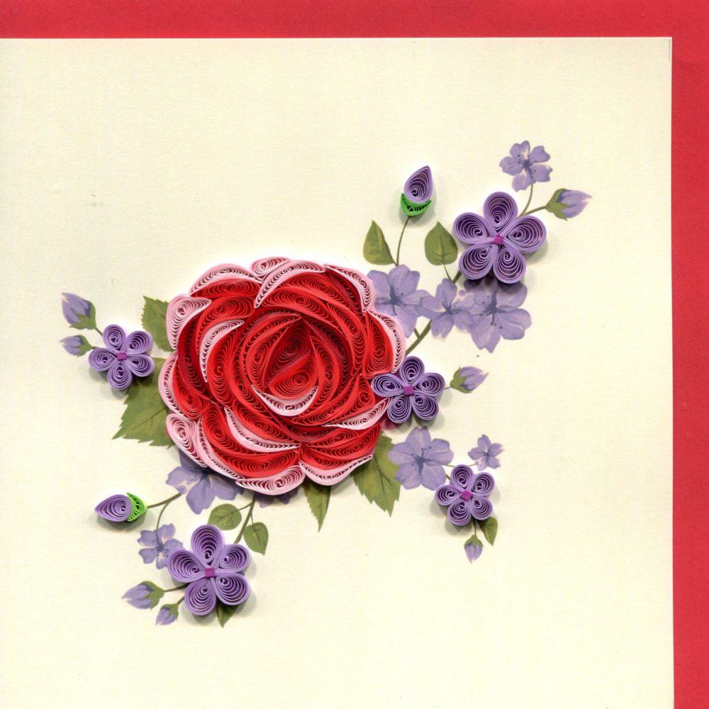 Rose with Purple Flowers Q7113