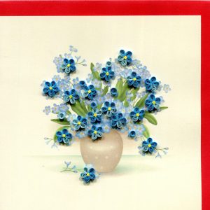 Blue Flowers in a Vase Q7137