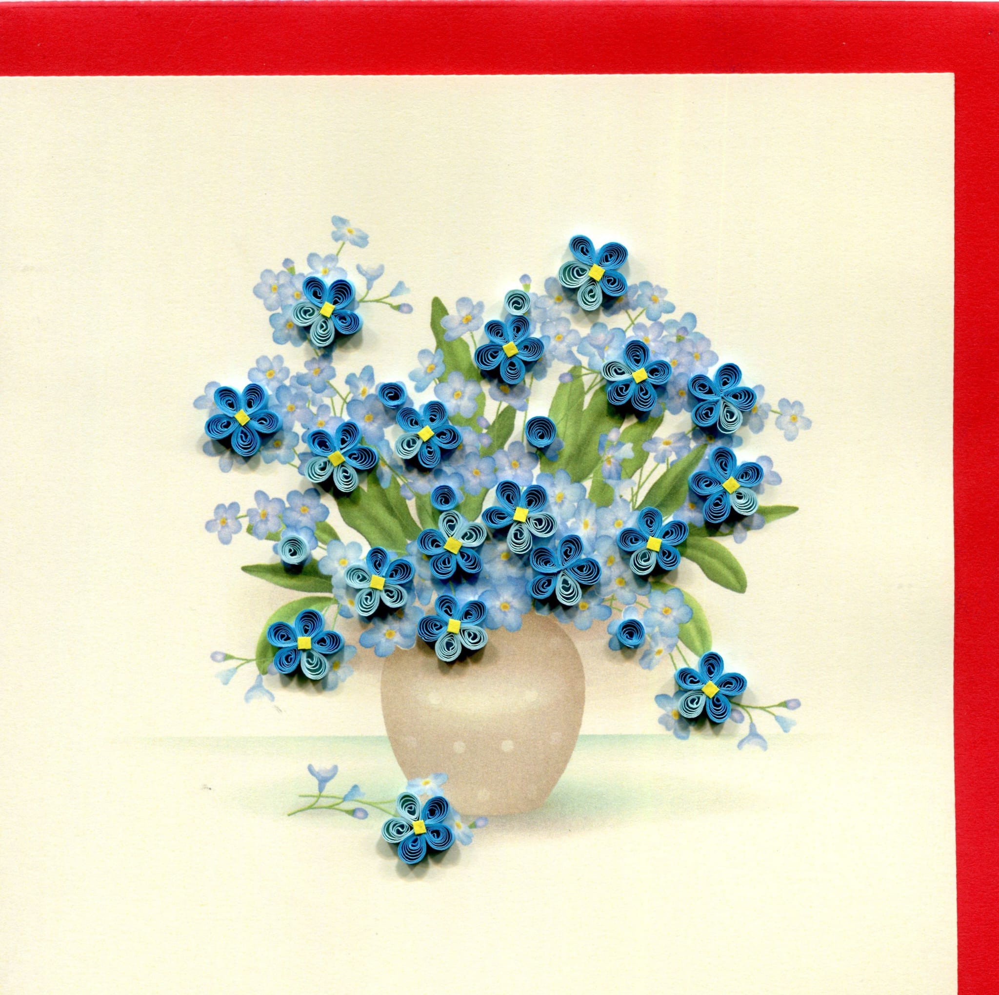 Blue Flowers in a Vase Q7137